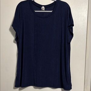Sew In Love Navy Short Sleeve Top